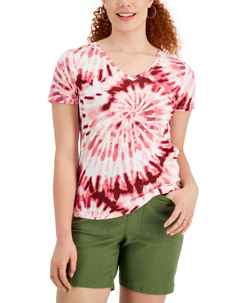 Style & Co Petite Tie Dyed T-Shirt